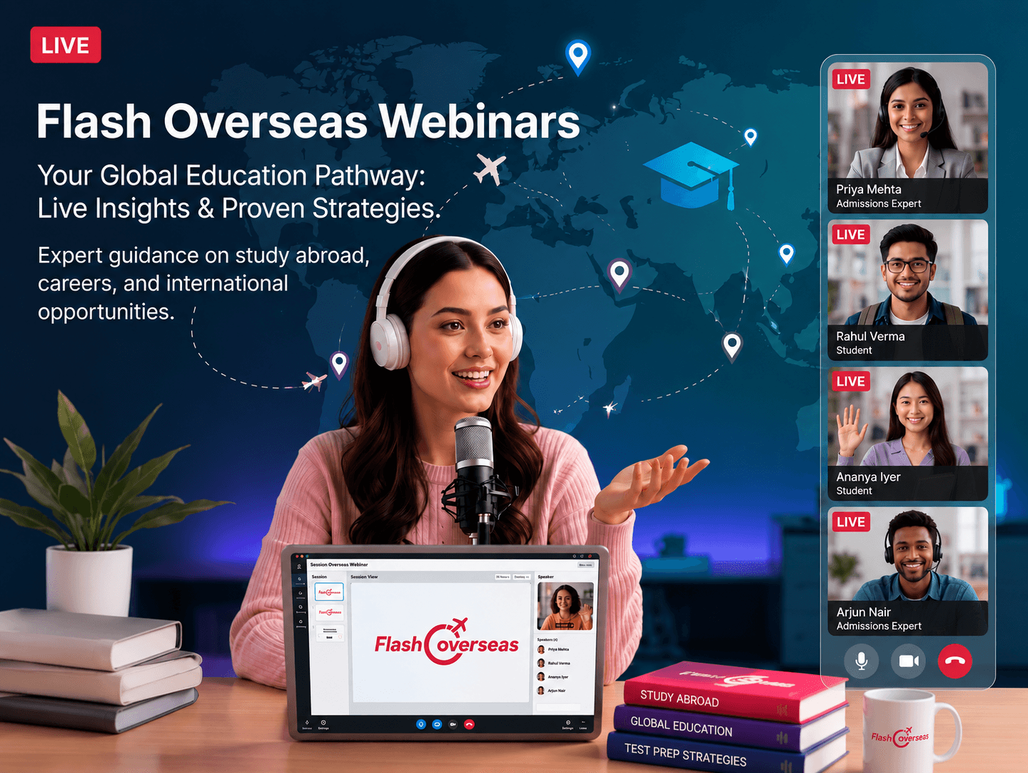Build Your Future - Students attending expert-led webinars and online learning sessions
